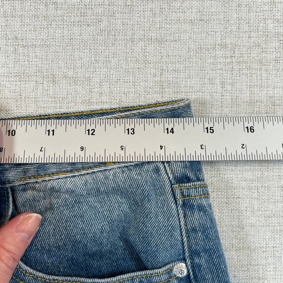 The Kript Barrel Leg Jeans Women's L 29x31 High Rise Distressed Streetwear - Picture 4 of 7